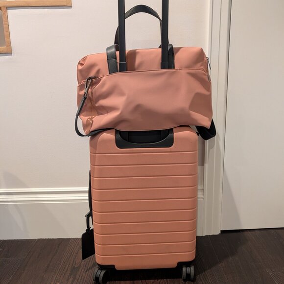 Away Luggage Combo: The Bigger Carry-On + The Overnight Bag (both in Clay Pink) - Picture 2 of 14
